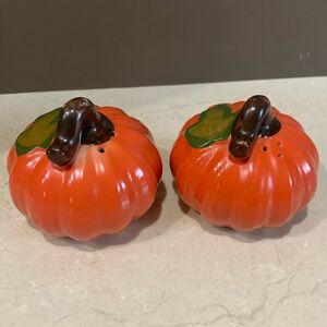 Vintage Pumpkin Hand Painted Salt & Pepper shakers.